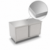 Thumbnail image #3 for John Boos 84-Inch x 36-Inch Stainless Steel Enclosed Work Table with Cabinet Base and Hinged Doors
