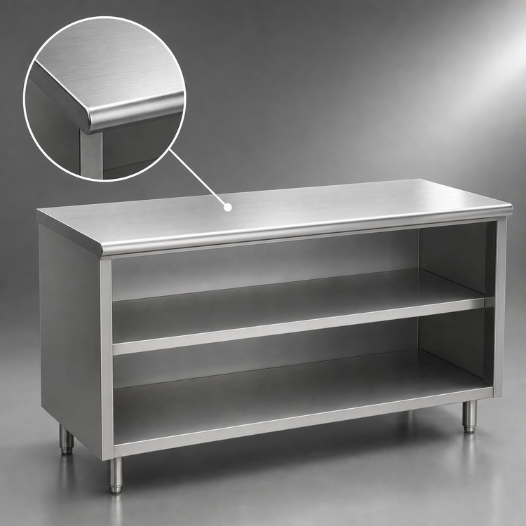 Product image #3 for Eagle Spec-Master 48-Inch Stainless Steel Plate Cabinet with Sliding Doors