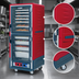 Thumbnail image #3 for Metro C5 3 Series Red Insulation Armour Full-Height Heated Holding Cabinet, Lower Wattage, Dutch Clear Doors
