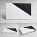 Thumbnail image #4 for Ardesia Visca Rectangular Dual-Texture Porcelain Platter, 13-1/2 x 8-1/2 Inch, Black & White, 2-Pack