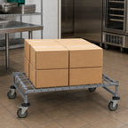Thumbnail image #3 for Quantum M18366DGY Mobile Wire Dunnage Platform Rack, 36 x 18 x 12 Inches, Gray Epoxy Finish