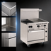 Thumbnail image #3 for Wolf Challenger XL 36-Inch Gas Restaurant Range with 2 Open Burners, 24-Inch Griddle, and Standard Oven