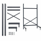 Thumbnail image #3 for Metro SmartLever SM763072-KIT Cantilevered Steel Shelving Starter Base Kit, 76-3/8"H for 72"W x 30"D Shelves
