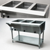 Thumbnail image #3 for Advance Tabco Triumph Supreme Electric 3-Well Sealed Well Hot Food Table with Cutting Board and Open Base