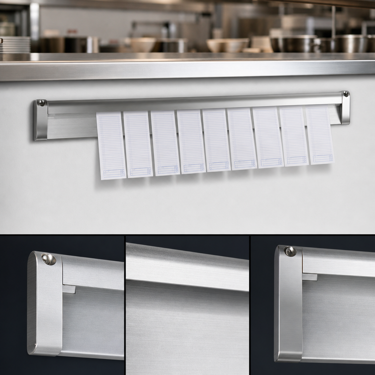 Product image #3 for 24 Inch Slide Check Rack for Guest Checks, Anodized Aluminum