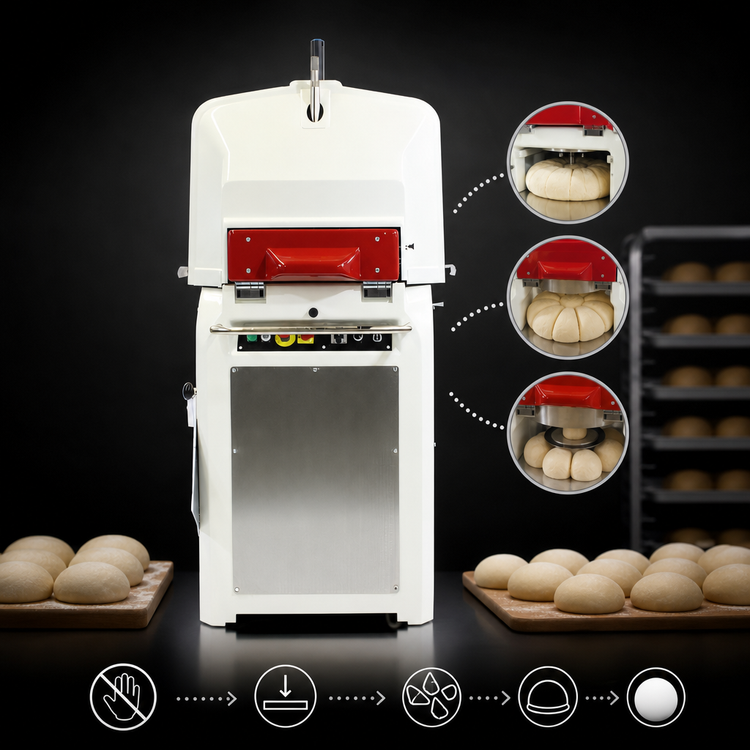 Product image #3 for Erika Record Full Classic 7/70 Fully Automatic 20-Part Dough Divider/Rounder