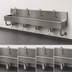 Thumbnail image #3 for Advance Tabco 80-Inch 4-Station Wall Mounted Knee-Operated Hand Wash Sink with Gooseneck Spouts