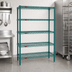 Thumbnail image #3 for Valu-Gard 5-Tier Starter Wire Shelving Unit, 60W x 18D x 74H, Green Epoxy