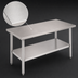 Thumbnail image #3 for John Boos Stallion FBLS3018 30-Inch x 18-Inch Stainless Steel Work Table with Adjustable Undershelf