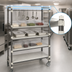 Thumbnail image #3 for Cambro Camshelving Elements XTRA High Density Overhead Track Mobile Starter Unit, 5-Tier, 18 x 36 x 80 Inches, Speckled Gray