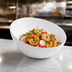 Thumbnail image #3 for American Metalcraft Lift 110 oz Round Angled Melamine Bowl, White