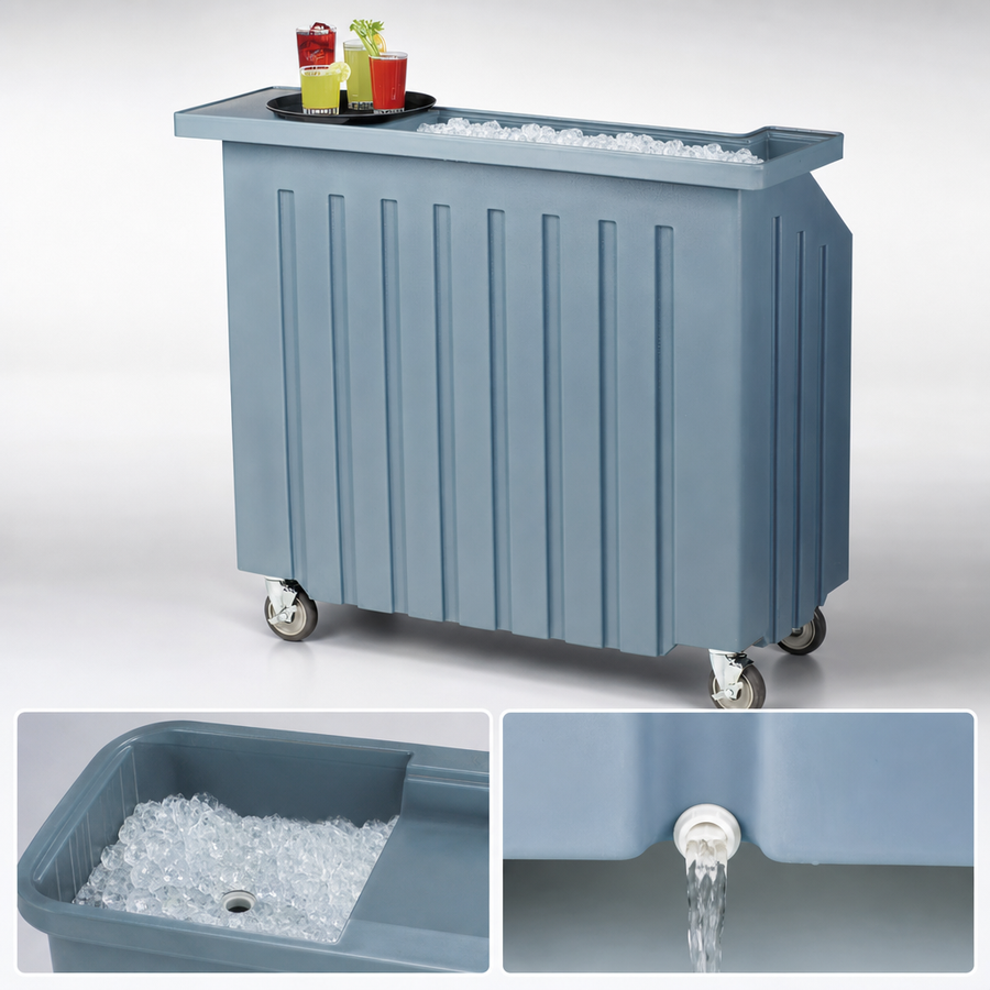 80 lb. Ice Sink with Drain