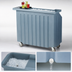 Thumbnail image #4 for Cambro Cambar 54-Inch Portable Beverage Bar with 80 lb. Ice Sink, 5-Bottle Speed Rail, Vinyl Cover, Slate Blue