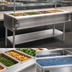 Thumbnail image #3 for Eagle Group Water Bath Hot Food Table, Natural Gas, Open Base, 63-1/2 Inches Wide, 8 Openings