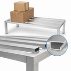 Thumbnail image #3 for Channel Manufacturing HD2460 Heavy-Duty Aluminum E-Channel Dunnage Rack, 60"W x 24"D x 12"H, 3,000 lb. Capacity