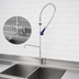 Thumbnail image #3 for T&S Brass EasyInstall Single-Hole Deck-Mount Pre-Rinse Unit with 12-Inch Add-On Faucet and 0.65 GPM Spray Valve - B-0113-A12-08C