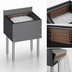 Thumbnail image #3 for CHOICE 24-Inch x 24-Inch Underbar Ice Bin with Built-In 10-Circuit Cold Plate, 85 lb Capacity