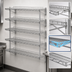 Thumbnail image #3 for QuadTruss Piggyback Wall-Mounted 5-Tier Open Wire Shelf Kit, 36 x 18 Inches, Chrome