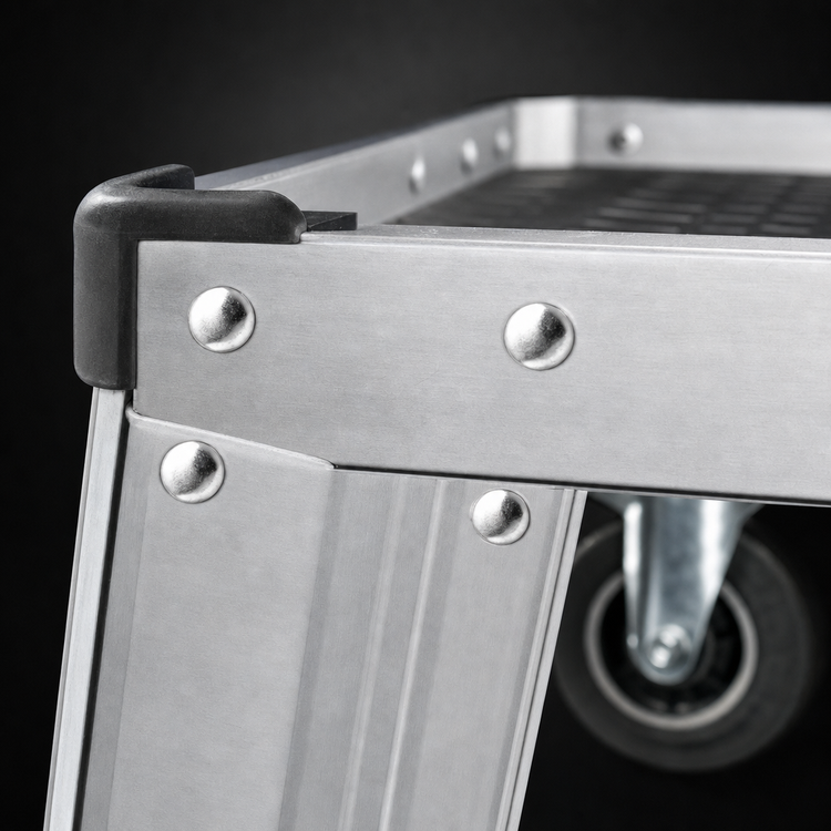 Product image #3 for Metro 60"W x 24"D Aluminum Truck Dolly Frame with Corner Bumpers