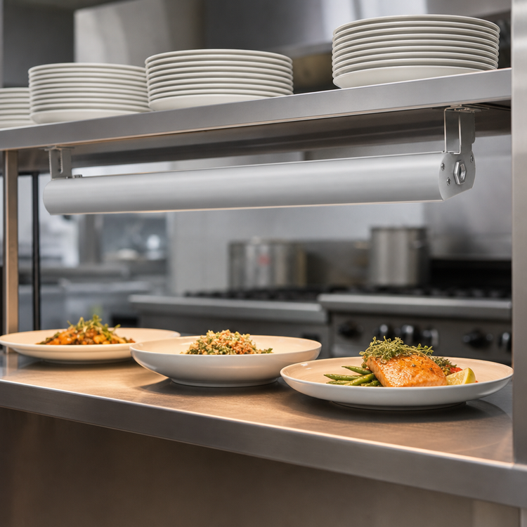 Product image #3 for Vollrath 84-Inch Low Profile Unlighted Single Heat Strip with Remote Infinite Switch, 208V