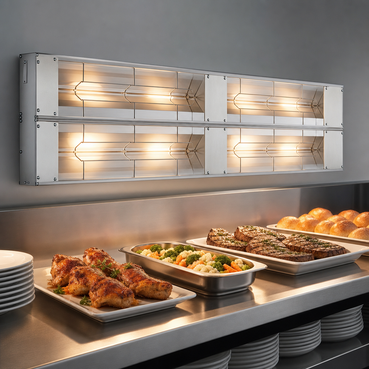 Product image #3 for Hatco Glo-Ray 60-Inch Lighted Double Infrared Strip Heater