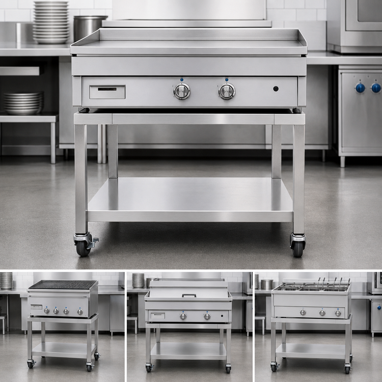 Product image #3 for Garland E24 & G24 Series 60-Inch Stainless Steel Equipment Stand with Tubular Legs