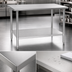 Thumbnail image #3 for Eagle Group Spec-Master 60 x 48 Inch Stainless Steel Work Table with Adjustable Undershelf