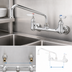 Thumbnail image #3 for T&S Brass B-2342 Wall Mount Mixing Faucet with 10-Inch Swing Nozzle, 8-Inch Centers