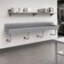 Thumbnail image #3 for Advance Tabco 100-Inch Wall-Mounted Multiwash Hand Wash Sink with 5 Faucet Hole Sets