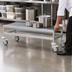 Thumbnail image #3 for Fermostock Mobile Aluminum Dunnage Rack with 5-Inch Casters, 38 x 14 x 17 Inches, 800 lb. Per-Shelf Capacity