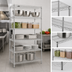 Thumbnail image #3 for Eagle Group 5-Tier Stationary Starter Wire Shelving Unit, Stainless Steel Finish, 60 Inches W x 18 Inches D x 86 Inches H