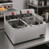 Thumbnail image #3 for RedHots Countertop Double-Tank Electric Fryer with Dual 15-Lb. Fry Pots, 208/240V