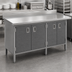 Thumbnail image #3 for John Boos 96-Inch x 24-Inch Enclosed Work Table with Cabinet Base, Hinged Doors, and Stainless Steel Top