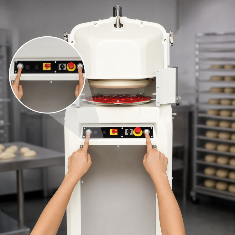 Product image #3 for Erika Record Full Automatic 36-Part Dough Divider/Rounder with 11/30 Knife Head, 1-4 oz.