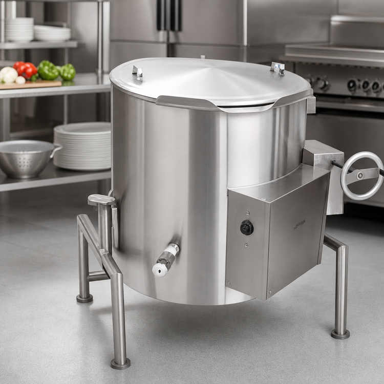 Product image #3 for 30-Gallon Full-Jacket Electric Self-Contained Tilting Steam Kettle