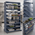 Thumbnail image #3 for Quantum Sloped Double-Sided Pick Rack, 36 x 36 x 63-1/2 Inches, 800 lb Capacity