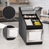 Thumbnail image #3 for Black Polystyrene Lid, Straw & Condiment Organizer with Stainless Steel Napkin Dispenser