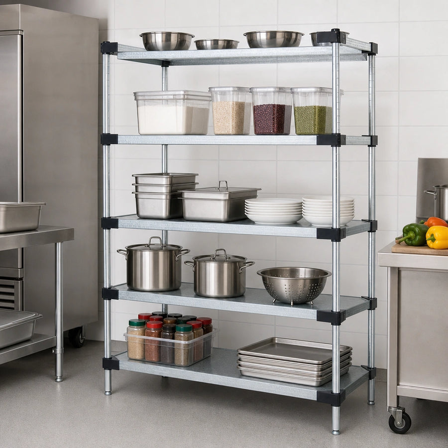 Five Solid Shelves