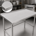 Thumbnail image #3 for John Boos Stallion 30 x 24 Inch 16 Gauge Stainless Steel Work Table with 1-1/2 Inch Rear Riser and Safety Edge