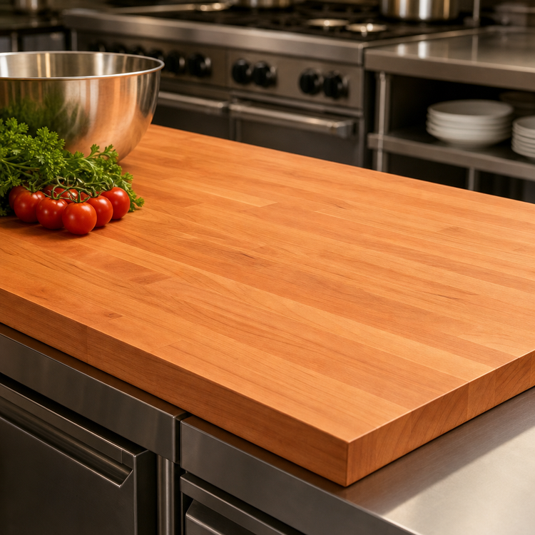 Product image #3 for Boos Block American Cherry Edge Grain Kitchen Countertop, 42 x 25 x 1-1/2 Inch, Varnique Finish