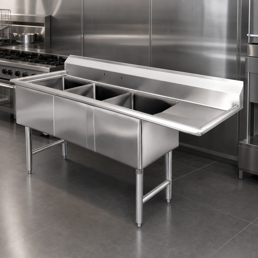 18-Gauge 304 Stainless Steel Construction