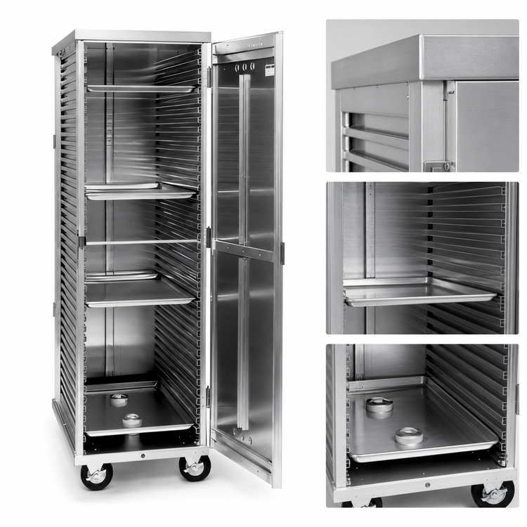 Product image #3 for Cres Cor Non-Insulated Mobile Enclosed Pan Rack Cabinet for 38 Full-Size 18 x 26 Pans