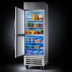 Thumbnail image #4 for Beverage-Air Horizon Series 1-Section Dual-Temperature Reach-In Refrigerator/Freezer with Half Solid Doors, Bottom Mount, Stainless Steel