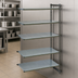 Thumbnail image #3 for Cambro Camshelving Basics Plus 5-Tier Solid Polymer Add-On Shelving Unit, 21 x 42 x 84 Inches, Brushed Graphite