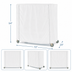 Thumbnail image #3 for Metro Queen Mary & Banquet Cart Cover, 72 x 24 x 54 Inch, White Uncoated Knitted Polyester