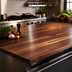 Thumbnail image #3 for Boos Block American Black Walnut Kitchen Countertop, Blended Edge Grain, 144