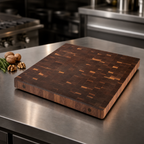 Thumbnail image #3 for John Boos Boos Block WALBBIT2-3027 End Grain Walnut Island Countertop, Flat, 30"W x 27"D x 2-1/4" Thick
