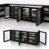 Thumbnail image #4 for True Premier Bar Pass-Thru Three-Section Back Bar Cooler, 84 Inch Wide, 6 Glass Doors