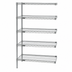 Thumbnail image #3 for EAGLEbrite 5-Tier Add-On Wire Shelving Unit, 36W x 21D x 74H, Zinc Finish