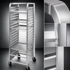 Thumbnail image #3 for Channel Manufacturing 570AC6 36-Pan Aluminum Bun Pan Rack, End-Load, 1.5-Inch Channel Slides, 64-Inch High